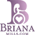 Briana Mills Logo - A letter 'B' with Briana in her wheelchair in the negative space.